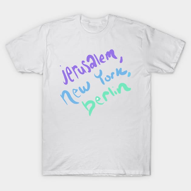 Jerusalem, New York, Berlin Vampire Weekend T-Shirt by jrepkin